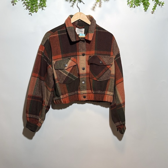 Ashley Outerwear Jacket / Brown plaid / Cozy & Comfy/ trendy  Sz Xl - - Picture 2 of 9